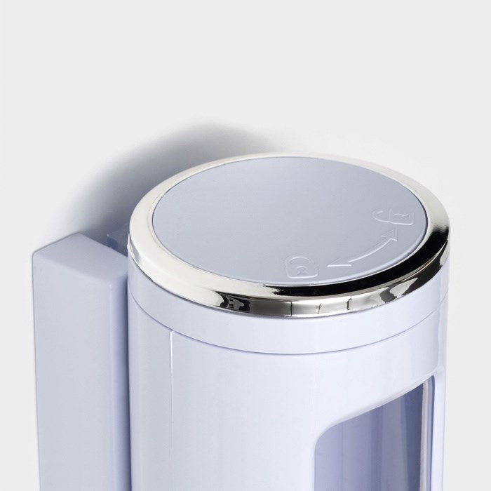 dispenser-dlja-myla-i-antiseptika-savanna-mehanicheskij-400-ml-metall-belyj-2839515-3 Диспенсер для мыла и антисептика SAVANNA, механический, 400 мл, металл, белый — изображение 4