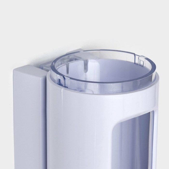 dispenser-dlja-myla-i-antiseptika-savanna-mehanicheskij-400-ml-metall-belyj-2839515-5 Диспенсер для мыла и антисептика SAVANNA, механический, 400 мл, металл, белый — изображение 6