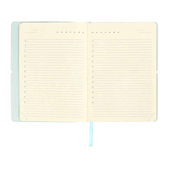 ezhednevnik-nedatirovannyj-a5-136-listov-devente.-jane-mjagkaja-oblozhka-pvh-rezinka-perforacija-ljasse-blok-70-goluboj-10815521-12 Ежедневник недатированный A5 136 листов deVENTE. Jane, мягкая обложка пвх, резинка, перфорация, ляссе, блок 70, голубой — изображение 13