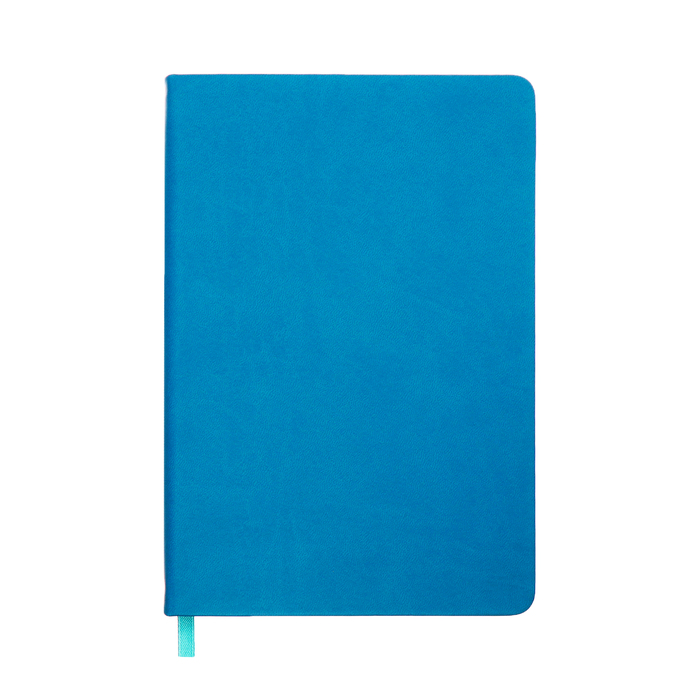 ezhednevnik-nedatirovannyj-a5-140l-kletka-kozhzam-na-rezinke-zheltyj-srez-sinij-10536973-2 Ежедневник недатированный A5, 140л, клетка, кожзам, на резинке, желтый срез, Синий — изображение 3