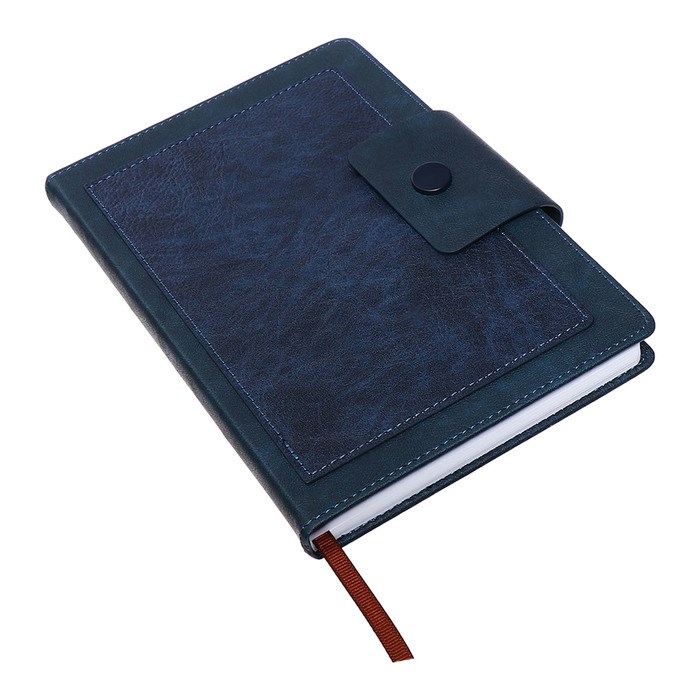 ezhednevnik-nedatirovannyj-a5-140l-kletka-obl.kozhzam-na-knopke-sinij-10536963-2 Ежедневник недатированный, А5, 140л, клетка, обл.кожзам, на кнопке, Синий — изображение 3