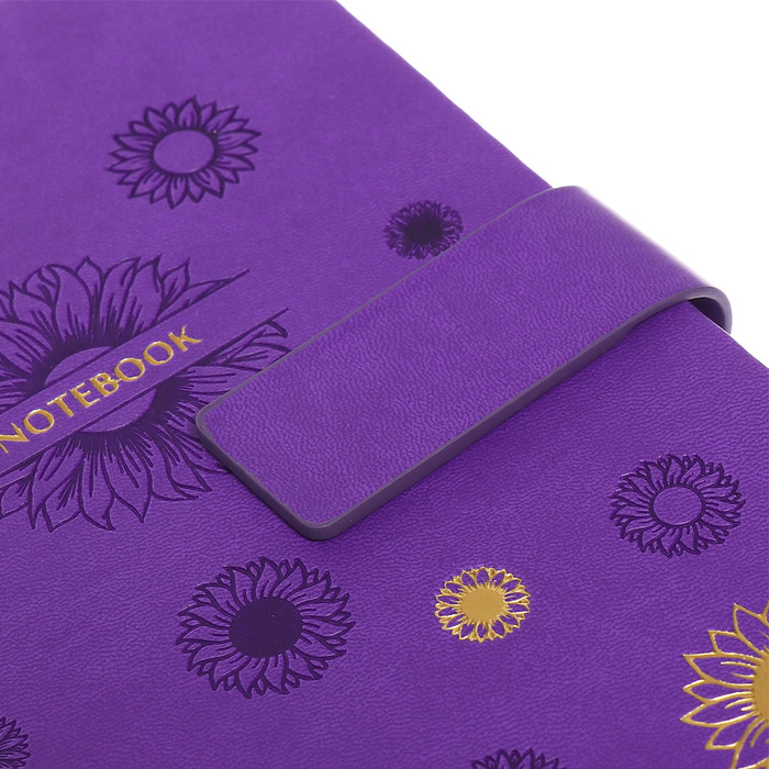 ezhednevnik-nedatirovannyj-a5-140l-kletka-obl.kozhzam-s-hljastikom-cvety-fioletovyj-10536936-4 Ежедневник недатированный, А5, 140л, клетка, обл.кожзам, с хлястиком, Цветы, фиолетовый — изображение 5