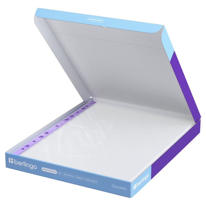 fajl-vkladysh-a4-60mkm-berlingo-ampquotsquaresampquot-matovaja-relef-tekstura-100sht-10617706-1 Файл-вкладыш А4 60мкм Berlingo "Squares", матовая, рельеф текстура, 100шт — изображение 2