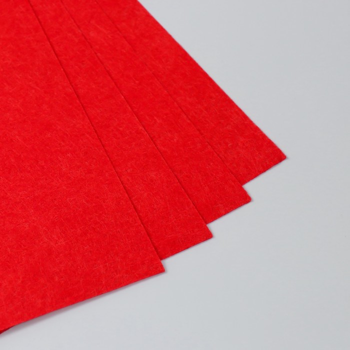 fetr-1-mm-ampquotkrasnyjampquot-nabor-4-lista-30h40-sm-9907172-2 Фетр 1 мм "Красный" набор 4 листа 30х40 см — изображение 3