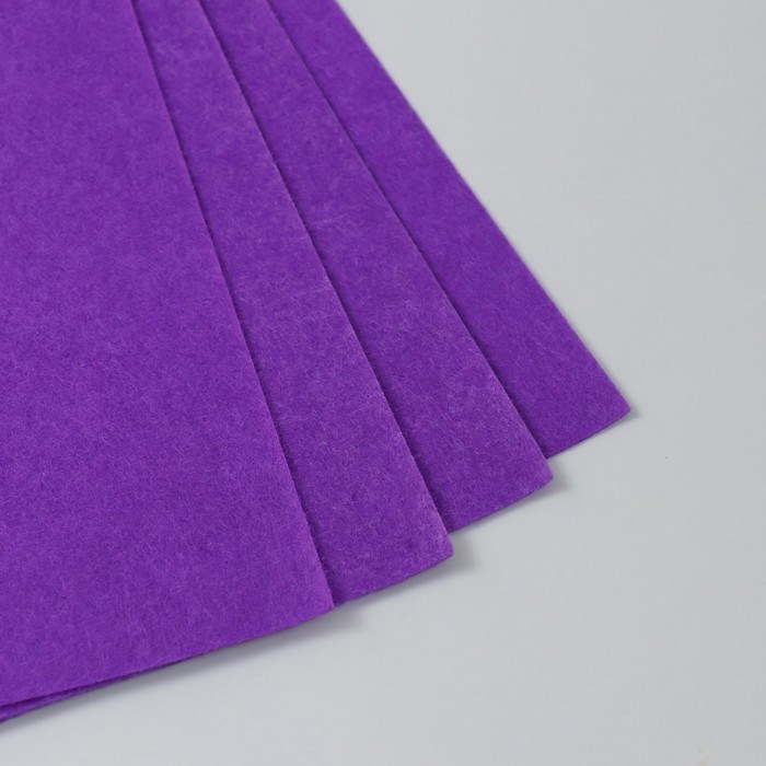 fetr-1-mm-ampquotlilovyjampquot-nabor-4-lista-30h40-sm-9907193-2 Фетр 1 мм "Лиловый" набор 4 листа 30х40 см — изображение 3