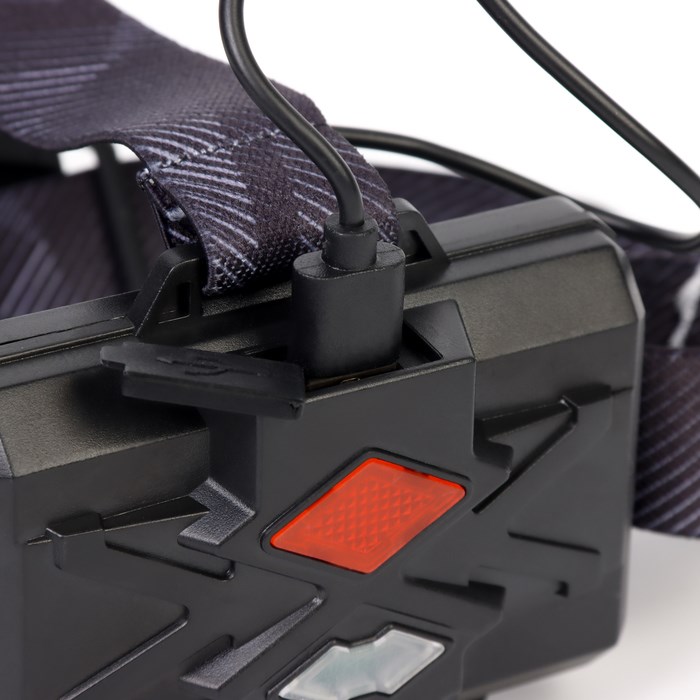 fonar-nalobnyj-akkumuljatornyj-30-vt-2200-mach-ipx5-5-rezhimov-dalnost-500-m-9865894-4 Фонарь налобный аккумуляторный 30 Вт, 2200 мАч, IPX5, 5 режимов, дальность 500 м — изображение 5