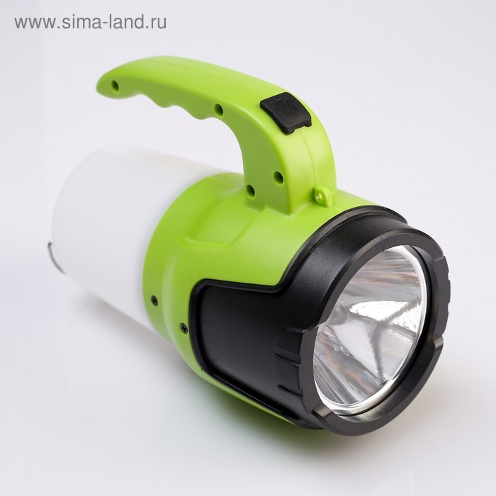 Фонарь прожекторный аккумуляторный, 5 Вт, 2 LED, 3 режима, USB, 18 х 15 х 9 см