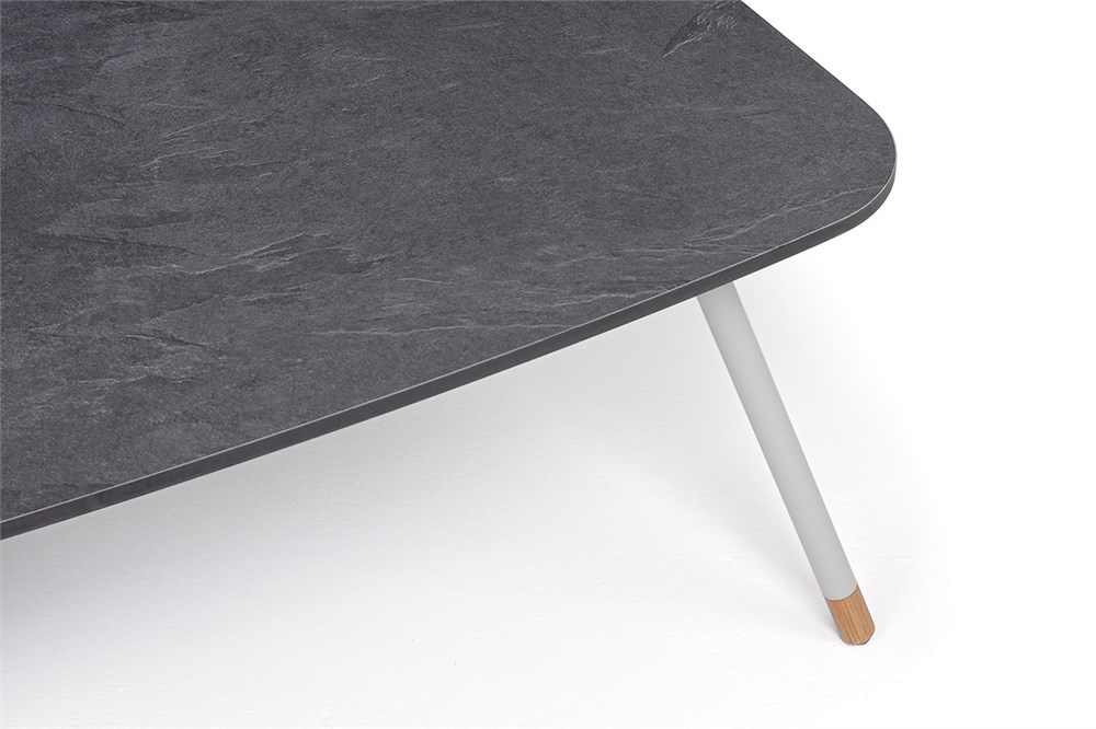 gray-120-65-al-ver-7035mua-4sis-4 "Верона" журнальный стол из HPL 120х65, H40, каркас светло-серый (RAL 7035) муар, цвет столешницы "серый гранит" — изображение 5