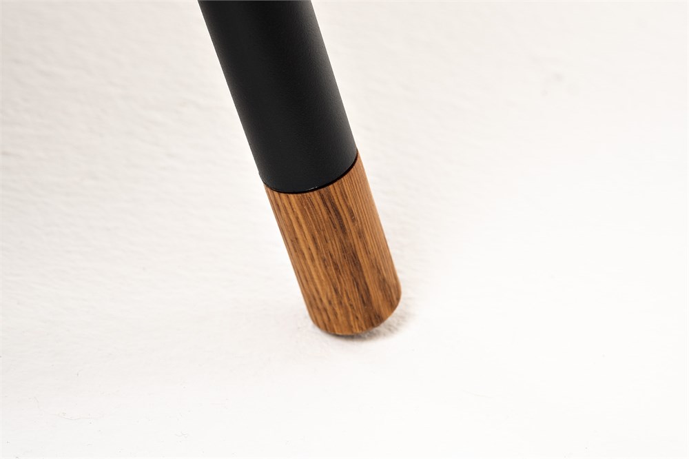 gray-70-50-al-ver-9005mua-4sis-3 "Верона" журнальный столик из HPL 70х50, H40, каркас черный муар, цвет столешницы "серый гранит" — изображение 4