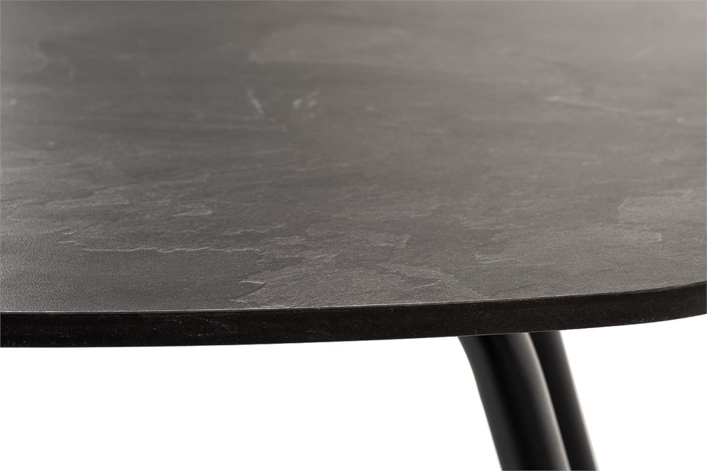 gray-70-50-al-ver-9005mua-4sis-5 "Верона" журнальный столик из HPL 70х50, H40, каркас черный муар, цвет столешницы "серый гранит" — изображение 6