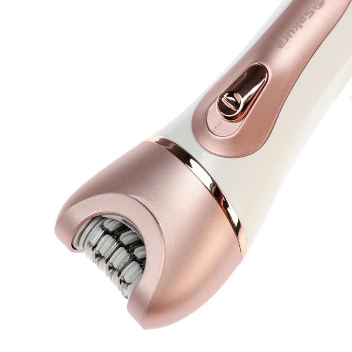 jepiljator-sakura-sa-5541wp-10-nasadok-2-skorosti-podsvetka-akb-rozovo-belyj-6710049-2 Эпилятор Sakura SA-5541WP, 10 насадок, 2 скорости, подсветка, АКБ, розово-белый — изображение 3