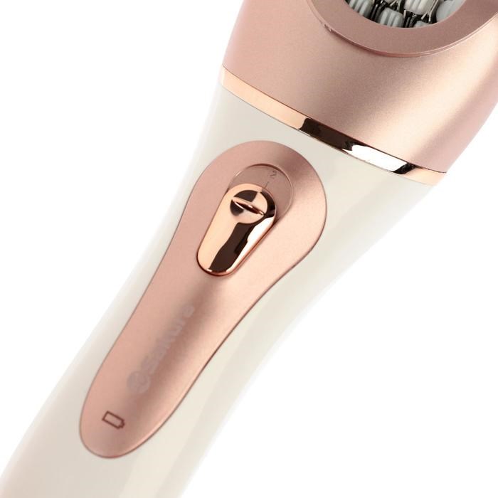 jepiljator-sakura-sa-5541wp-10-nasadok-2-skorosti-podsvetka-akb-rozovo-belyj-6710049-3 Эпилятор Sakura SA-5541WP, 10 насадок, 2 скорости, подсветка, АКБ, розово-белый — изображение 4