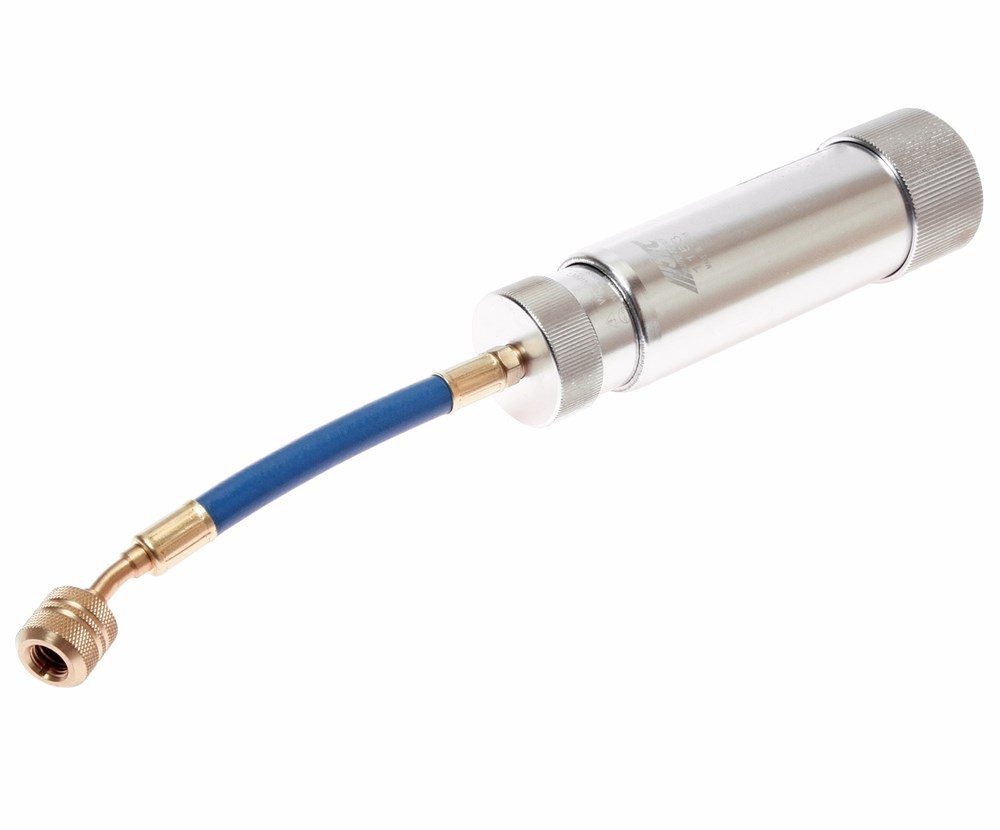 jtc-1153-1 JTC-1153 - Приспособление для заправки масла или красителя в систему кондиционирования (R134a,R12) JTC - 
  Специально предназначено для заправки масла или красителя.
  Применяется для систем кондиционирования с хладагентом R134a и R12.
  Объем: 7,5 -6 — изображение 2