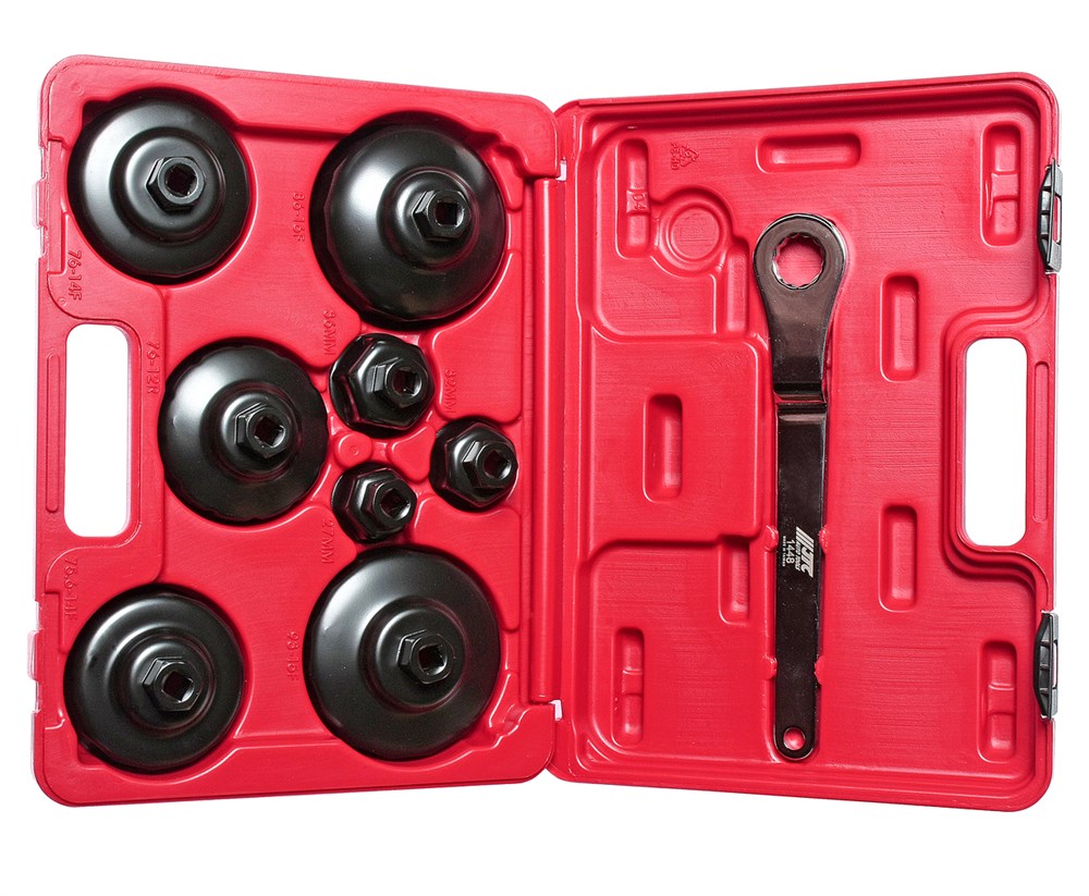 jtc-1448-1 JTC-1448 - Съемник фильтров масляных 9 предметов чашка в кейсе JTC - Съемник  КомплектацияСъемник 27/6. Размер: Ø27 мм х 6 граней. Подходит для Mercedes-Benz, Smart.Съемник 32/6. Размер: Ø32 мм х 6 граней. Подходит для GM, Opel/Vau — изображение 6