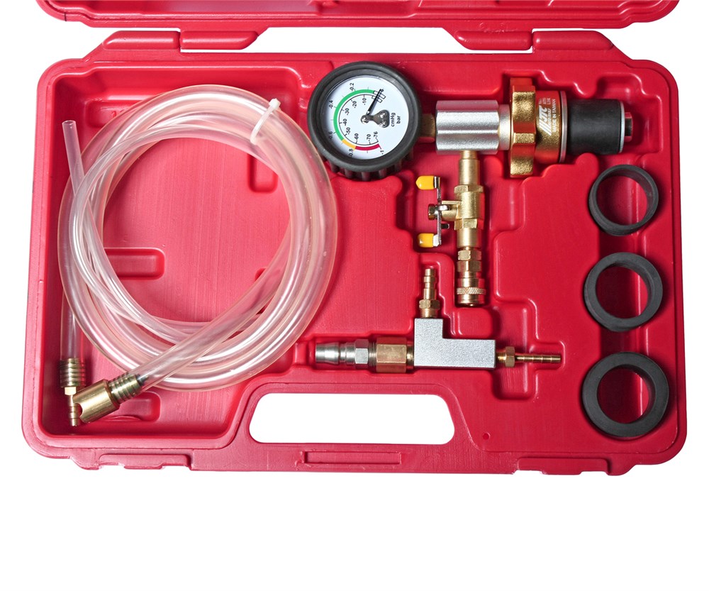 jtc-1536-1 JTC-1536 - Набор для вакуумной откачки воздуха и замены жидкости в системе охлаждения в кейсе JTC - Комплектация
Адаптер с манометром – 1 шт.
Вакуумная помпа – 1 шт.
Резиновые насадки – 3 шт.
Шланг для сбора охлаждающей жидкости – 1 шт.
Шланг для з — изображение 2