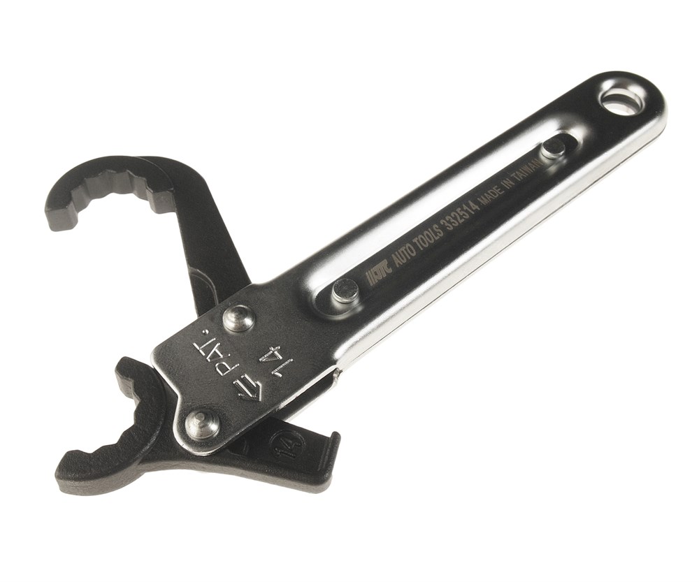 jtc-332514-1 JTC-332514 - Ключ раскрывающийся 14мм 12-ти гранный L=150мм с трещоткой JTC - 
Инструмент изготовлен из хром-молибденовой стали.
Хромированная поверхность.
Полированная головка.
Особая конструкция способствует быстрой работе по обслуживанию гидравличе — изображение 2