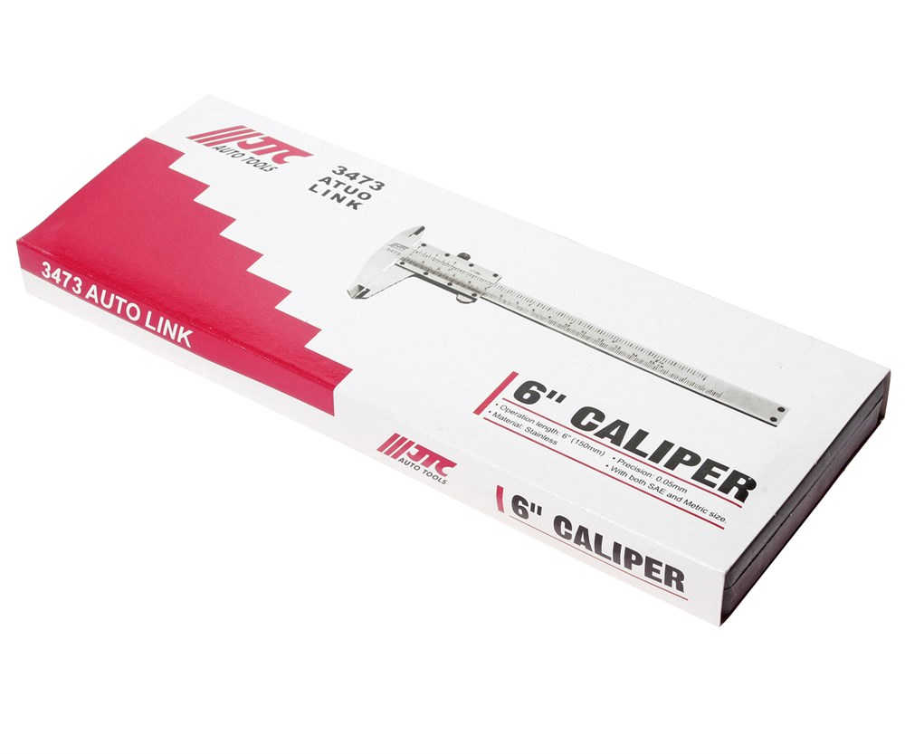 jtc-3473-3 JTC-3473 - Штангенциркуль 150мм JTC - 
  Предназначен для проведения измерений в ходе ремонтных работ.
  Материал: нержавеющая сталь.
  Точность измерения: 0.05 мм.
  Возможность измерения в метрической и дюймовой системе. 
  Диапазон измерений: 150 — изображение 4