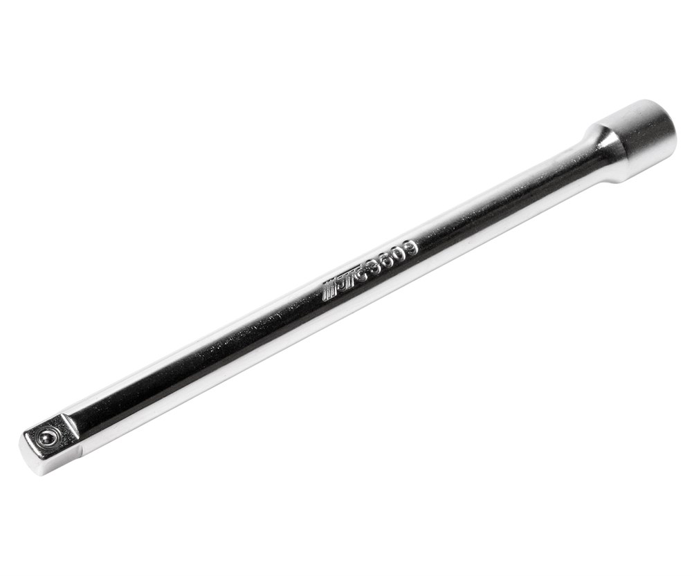 jtc-3609-1 JTC-3609 - Удлинитель 3/8" 203мм JTC - 
  Прочный инструмент с хромированным покрытием.
  Удлиненная рабочая часть инструмента позволяет работать с крепежными элементами в труднодоступных местах либо применяется для обеспечения большего усилия. 
  Поса — изображение 2
