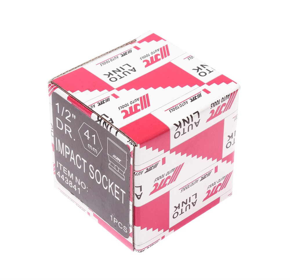 jtc-443841-2 JTC-443841 - Головка торцевая 1/2" 41мм ударная L=54мм JTC - 
  6 граней, метрический размер. 
  Изготовлена из высококачественной хром-молибденовой стали. 
  Размер: 1/2"х41 мм.
  Общая длина: 54 мм. 
  Количество в оптовой упаковке: 25 шт. — изображение 3