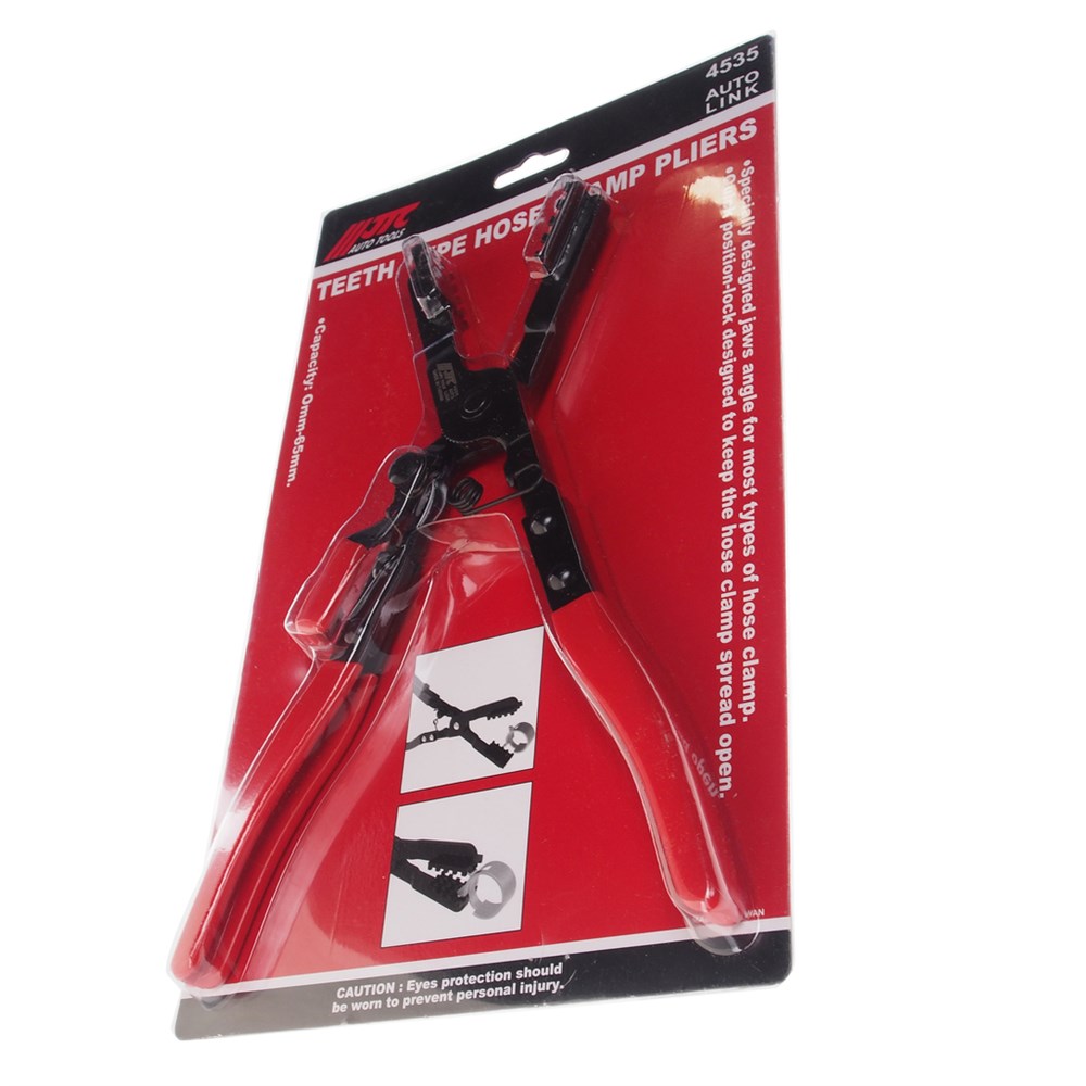 jtc-4535-1 JTC-4535 - Съемник хомутов с фиксатором 0-65мм JTC - 
Специальная конструкция захватов подходит для пружинных хомутов.
Оснащены ручным фиксатором положения, что позволяет держать клещи открытыми.
Диапазон захвата: 0-65 мм. — изображение 2