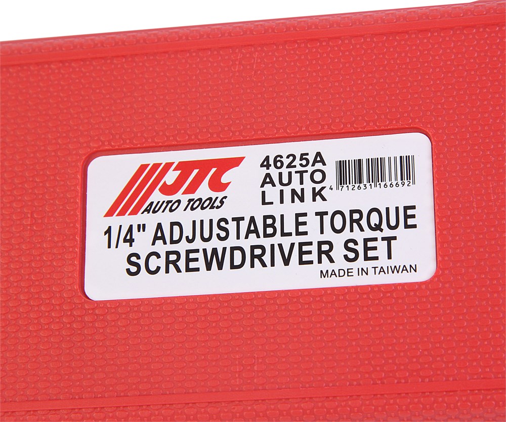 jtc-4625a-8 JTC-4625A - Отвертка динамометрическая 1/4" с набором бит и адаптеров в кейсе JTC - Отвертка динамометрическая с битами и адаптерами набор JTC
Характеристики
Предназначен для выполнения различных работ по обслуживанию автомобиля, например, демонтаж — изображение 9