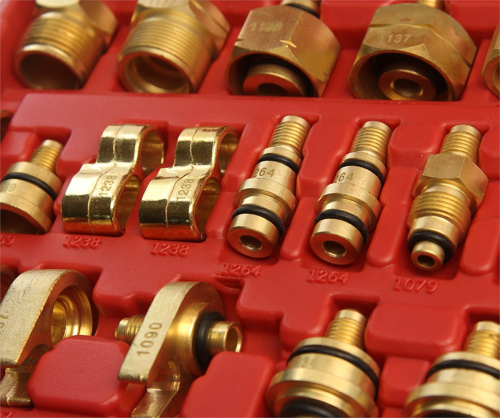 jtc-4707-3 JTC-4707 - Набор адаптеров для тестирования автокондиционера (европейские и американские автомоб.) в кейсе JTC - 
	В набор входят различные адаптеры для тестирования системы кондиционирования на предмет утечек.
	Предназначен для проверки расширительного — изображение 4