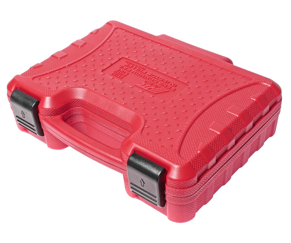 jtc-4718a-2 JTC-4718A - Съемник форсунок дизельных (MERCEDES CDI 611,612,613) JTC -  
Предназначен для снятия прикипевших форсунок на двигателях с системой впрыска топлива Common Rail без необходимости снятия головки блока цилиндров. 
В комплект входит ударный съем — изображение 3