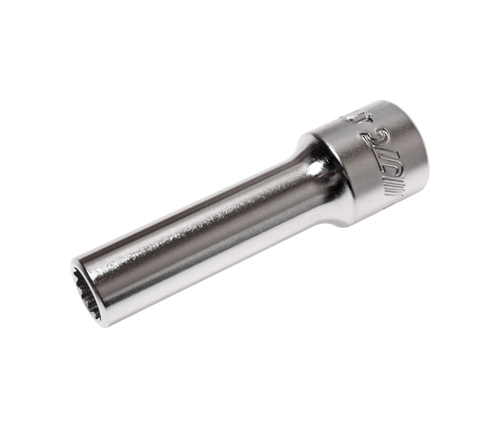 jtc-47710-1 JTC-47710 - Головка торцевая 1/2" 10мм 12-ти гранная глубокая L=76мм JTC -  
  12 граней, метрический размер. 
  Изготовлена из закаленной хром-ванадиевой стали. 
  Размер: 1/2”х10 мм.
  Общая длина: 76 мм. 
  Количество в оптовой упаковке: 10 — изображение 2