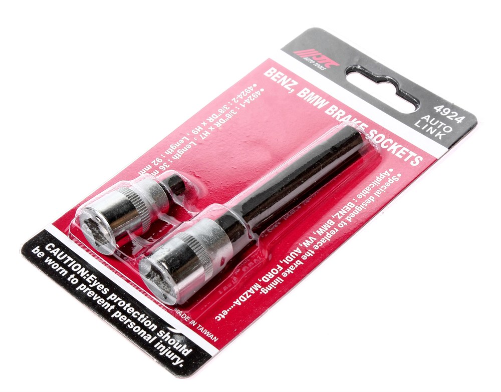 jtc-4924-1 JTC-4924 - Набор насадок для замены колодок тормозных (MERCEDES BMW) 2 предмета JTC - 
   Используются при замене тормозных колодок.
  4924-1: 3/8” DR x H7, Длина: 36 мм.
   4924-2: 3/8” DR x H9, Длина: 92 мм.
   Применяются в автомобилях: — изображение 2