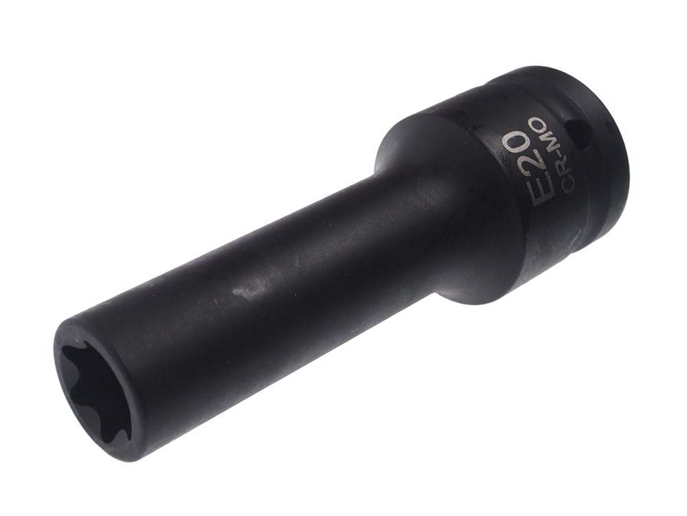 JTC-641220 - Головка торцевая 3/4&quot; TORX E20 ударная глубокая L=110мм JTC - 
6 граней, метрический размер.
Общая длина: 110 мм.
Размер: 3/4&quot; Dr.
Изготовлена из высококачественной хром-молибденовой стали.