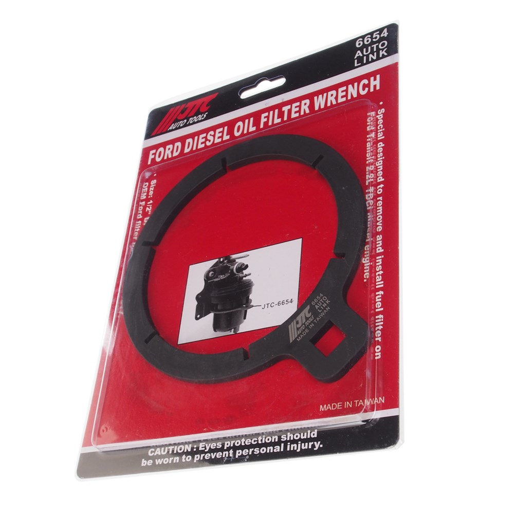 jtc-6654-1 JTC-6654 - Ключ для демонтажа фильтра топливного (FORD Transit 2.2) JTC - 
Специально предназначен для демонтажа и установки топливного фильтра на дизельном двигателе Ford Transit 2.2L TDCI.
Размер: Dr. 1/2" x 6 точек.
Оригинальный номер OEM: 1781617. — изображение 2