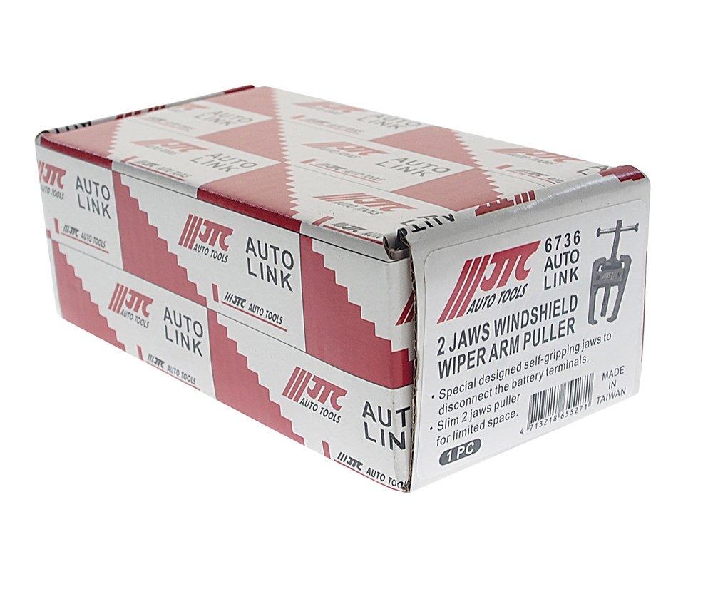 jtc-6736-1 JTC-6736 - Съемник аккумуляторных клемм и рычага стеклоочистителя JTC - 
Используется для отсоединения клемм аккумулятора и рычагов стеклоочистителя.
Тонкий съемник с 2 челюстями для работы в ограниченном пространстве. — изображение 2