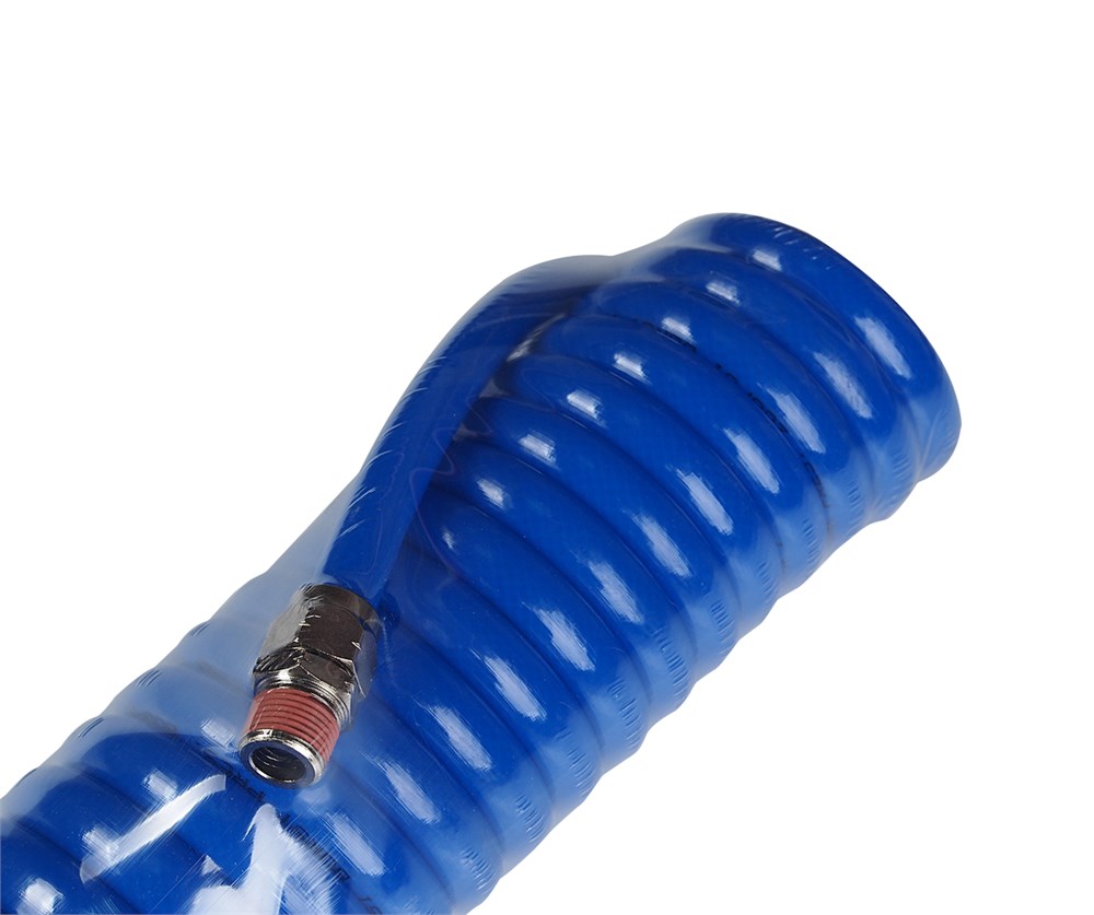 jtc-7004-1 JTC-7004 - Шланг компрессора 10х14мм 15м спиральный с резьбовыми наконечниками 3/8" JTC - Шланг спиральный воздушный
С наружным фитингом 3/8" PT на обоих концах.
Полиуретановый шланг с оплеткой. Рабочее давление 200 фунтов на квадратный дюйм (15 кг — изображение 2