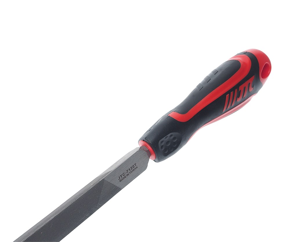 jtc-7120t-1 JTC-7120T - Напильник трехгранный 300мм №4 60 HRC JTC - Напильник предназначен для обработки изделий из разных материалов, для придания им нужных форм и размеров, а также для стачивания всех неровностей и зачистки поверхности до требуемых норм. Применяетс — изображение 2