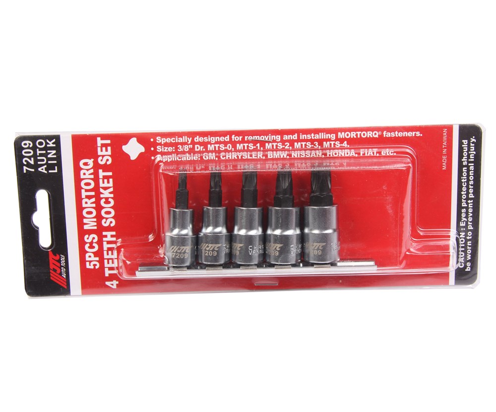 jtc-7209-4 JTC-7209 - Набор головок для винтов MTS MORTORQ с насадкой 4-лучевых JTC - Специально разработан для снятия и установки 4-лучевых винтов MORORQ.
Посадочный квадрат: 3/8", MTS-0, MTS-1, MTS-2, MTS-3, MTS-4.
Применяемость: GM, Chrysler, BMW, Nissan, H — изображение 5