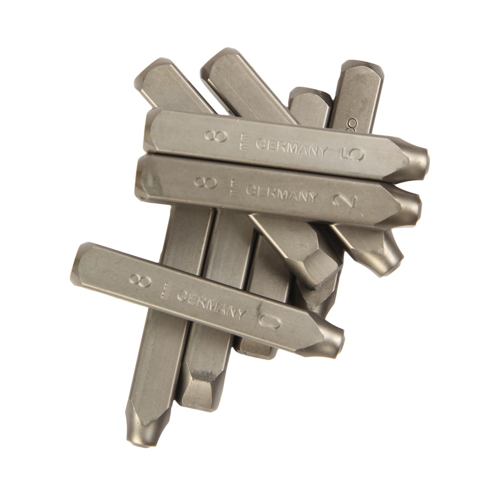 jtc-7244-3 JTC-7244 - Клейма цифровые 8мм (HRC 60+-2град. DIN 1451) JTC - Клейма цифровые
Характеристики:
Тип: цифровые
Размер 8мм
Длина 69,1мм
Твердость: 60±2HRC
Материал: хромованадиевая сталь
Комплектация: 9 предметов ("0-9") — изображение 4