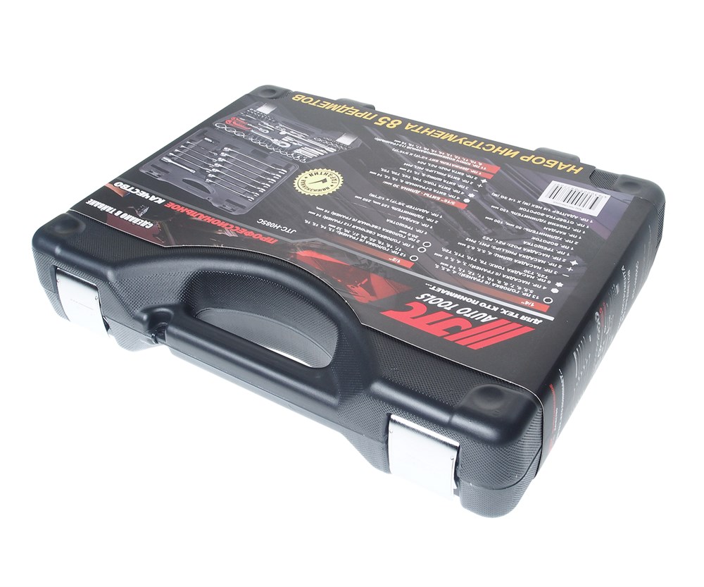 jtc-h085c-b72-2 JTC-H085C-B72 - Набор инструментов 85 предметов слесарно-монтажный 1/4",1/2" 6-ти гранных в кейсе JTC - В комплекте: 
Комплектация1/4"
 
  Головка торцевая: 4, 4.5, 5, 5.5, 6, 7, 8, 9, 10, 11, 12, 13, 14 мм.
  Головка с насадкой HEX: 3, 4, 5, 6 — изображение 3