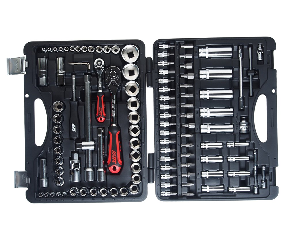 jtc-h110b-b72-1 JTC-H110B-B72 - Набор головок торцевых и бит 1/4",1/2" 6-гранных 110 предметов в кейсе JTC - В комплекте: 
 Комплектация 1/4” 
 
   
    Головка торцевая: 4, 5, 5.5, 6, 7, 8, 9, 10, 11, 12, 13, 14 мм.
    Головка торцевая длинная: 6, 7, 8, 9, — изображение 2