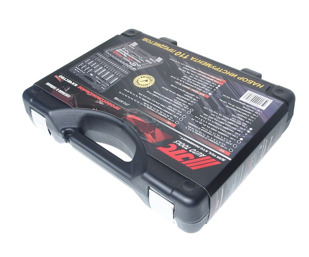 jtc-h110b-b72-2 JTC-H110B-B72 - Набор головок торцевых и бит 1/4",1/2" 6-гранных 110 предметов в кейсе JTC - В комплекте: 
 Комплектация 1/4” 
 
   
    Головка торцевая: 4, 5, 5.5, 6, 7, 8, 9, 10, 11, 12, 13, 14 мм.
    Головка торцевая длинная: 6, 7, 8, 9, — изображение 3