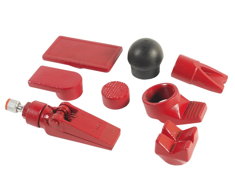 jtc-hb510-3 JTC-HB510 - Набор инструментов для кузовных работ, усилие 10т, 21 предмет JTC - Комплектация 
Ручной двухскоростной гидронасос.
Шланг соединительный : 1.5 м.
Рабочий гидроцилиндр: 10 т., шток: 150 мм.
Насадка распорная клиновая: 500 кг.
Удлинитель: — изображение 4