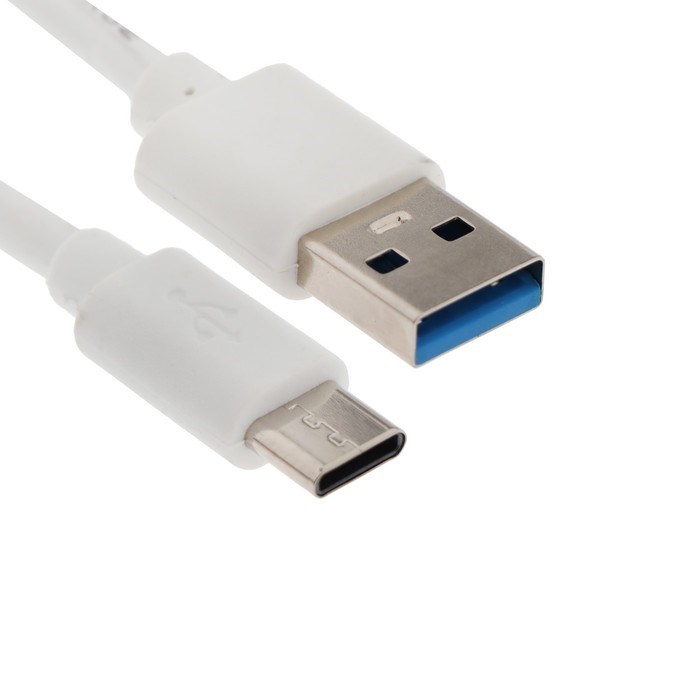 kabel-luazon-type-c-usb-1-a-3-m-belyj-4283698-2 Кабель LuazON, Type-C - USB, 1 А, 3 м, белый — изображение 3