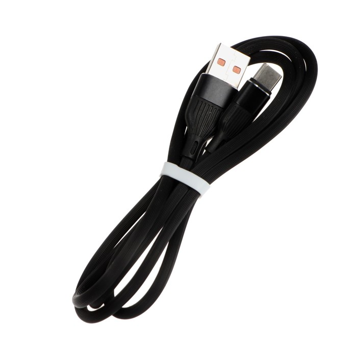kabel-smartbuy-s72-type-c-usb-3-a-1-m-zarjadka-peredacha-dannyh-chernyj-9598528-2 Кабель Smartbuy S72, Type-C - USB, 3 А, 1 м, зарядка + передача данных, черный — изображение 3