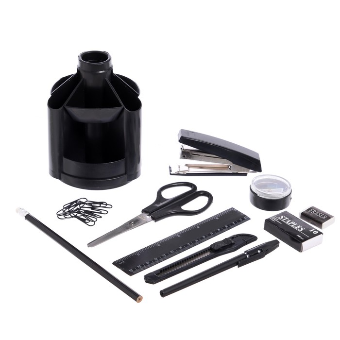 kanceljarskij-nabor-11-predmetov-staff-ampquotminideskampquot-vrashhajushhijsja-2065347-5 Канцелярский набор 11 предметов, STAFF "Минидеск", вращающийся — изображение 6