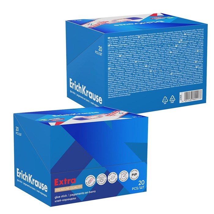 klej-karandash-erichkrause-extra-pvp-21-g-789514-3 Клeй-карандаш ErichKrause Extra PVP, 21 г — изображение 4