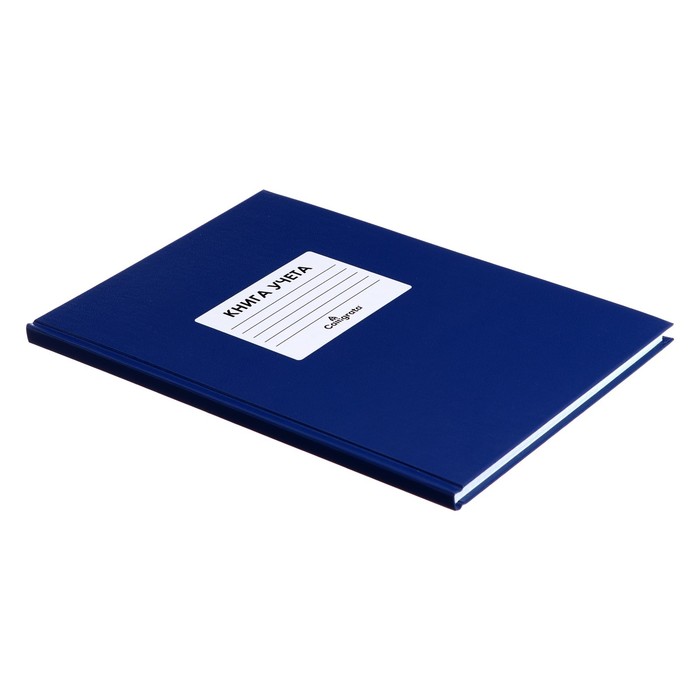 kniga-ucheta-96-listov-oblozhka-bumvinil-blok-ofset-kletka-cvet-sinij-naklejka-9563373-1 Книга учета, 96 листов, обложка бумвинил, блок ОФСЕТ, клетка, цвет синий, НАКЛЕЙКА — изображение 2