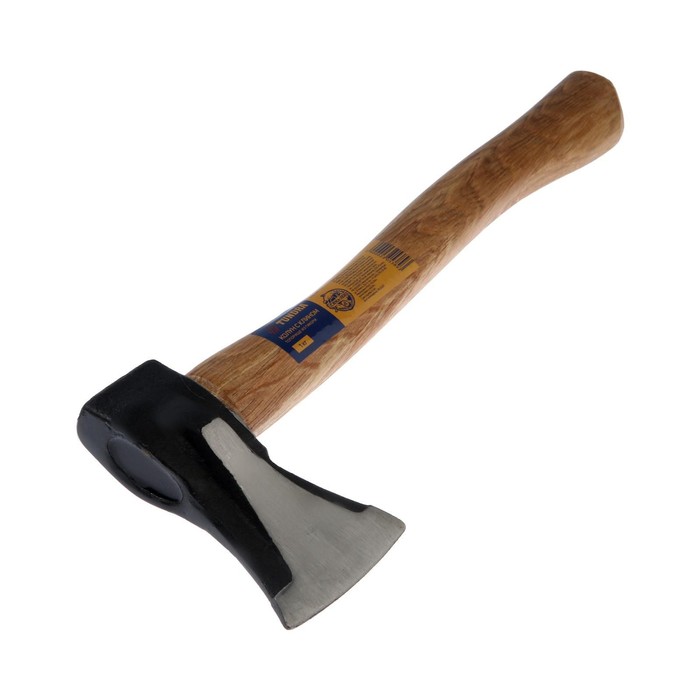 kolun-kovanyj-tundra-kruglyj-zheleznyj-klin-toporishhe-iz-gikori-oreshnik-43-sm-1-kg-2305389-3 Колун кованый ТУНДРА, круглый железный клин, топорище из Гикори (орешник) 43 см, 1 кг — изображение 4