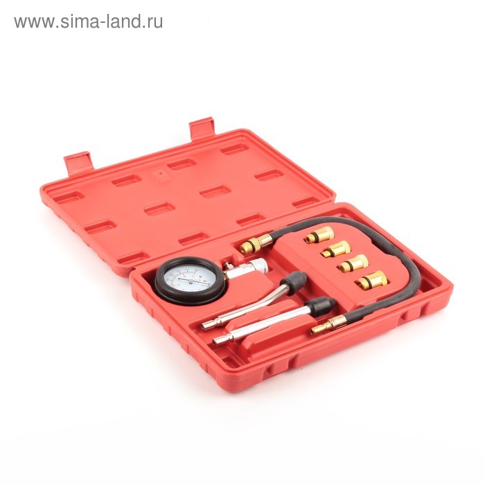 kompressometr-dlja-benzinovyh-dvigatelej-s-naborom-adapterov-v-kejse-2877910-3 Компрессометр для бензиновых двигателей с набором адаптеров в кейсе — изображение 4