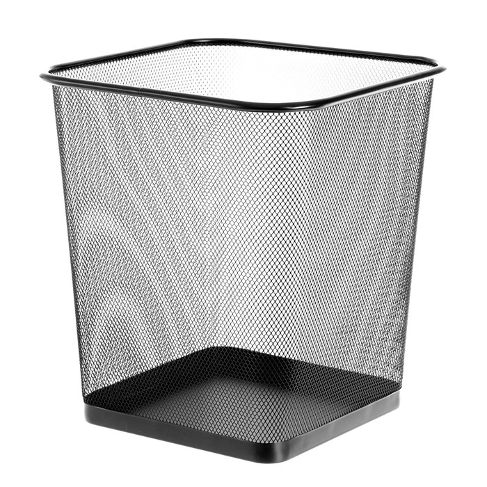 korzina-dlja-bumag-20l-berlingo-ampquotsteelampampstyleampquot-setchataja-metall-kvadr-osnov-chernaja-287211-9474939-1 Корзина для бумаг 20л Berlingo "Steel&Style", сетчатая, металл, квадр основ, черная 287211 — изображение 2