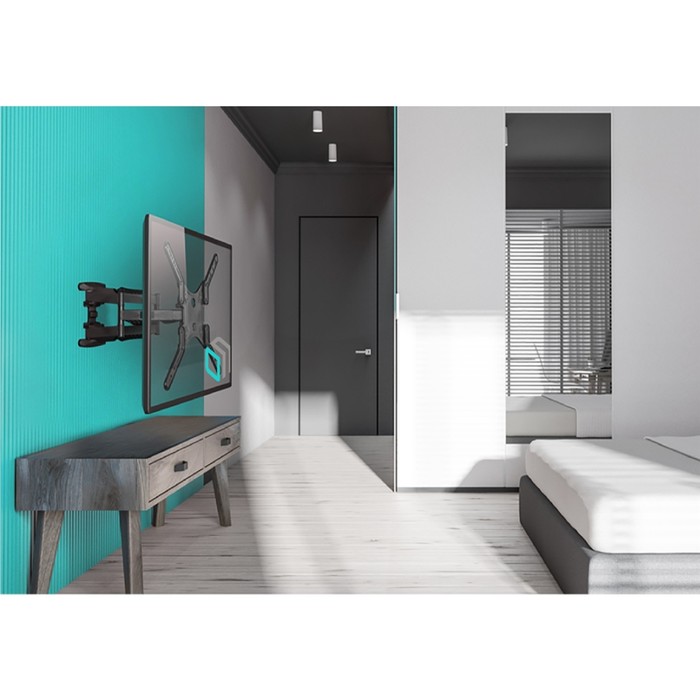 kronshtejn-onkron-m5-dlja-tv-naklonno-povorotnyj-37ampquot-70ampquot-42-452-mm-ot-steny-chernyj-9299138-6 Кронштейн ONKRON M5, для ТВ, наклонно-поворотный, 37"-70", 42-452 мм от стены, черный — изображение 7