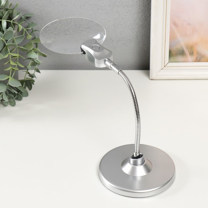 lampa-lupa-h225-h5-dlja-tvorchestva-ledx2-ot-3-lr1130-linzy-d22-sm-i-107-sm-18h363-sm-9937159-2 Лампа-лупа х2,25 х5 для творчества LEDx2 от 3 LR1130 линзы d=2,2 см и 10,7 см 18х36,3 см — изображение 3